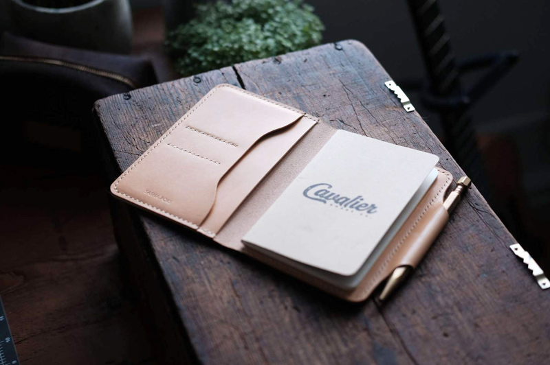 Cavalier Goods Co. leather notebook holder field notes journals by Marvin Jobs