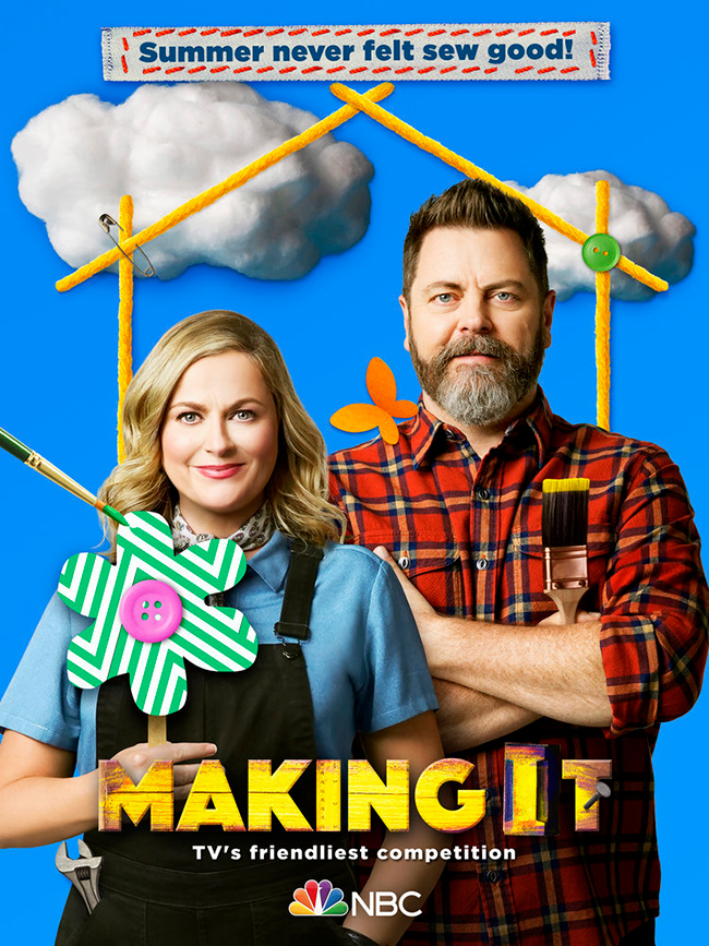 NBC's Making It, Season 3 2021 - Hosts Nick Offerman and Amy Poehler