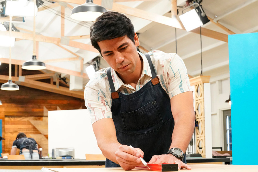 Matt Kawika Ortiz maker on ordinary homes episode of NBC's Making It