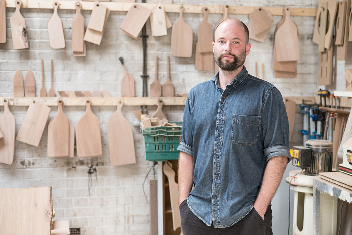 Jonty Hampson, owner and woodworker - Hampson Woods