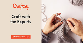Craftsy.com promo image knitting