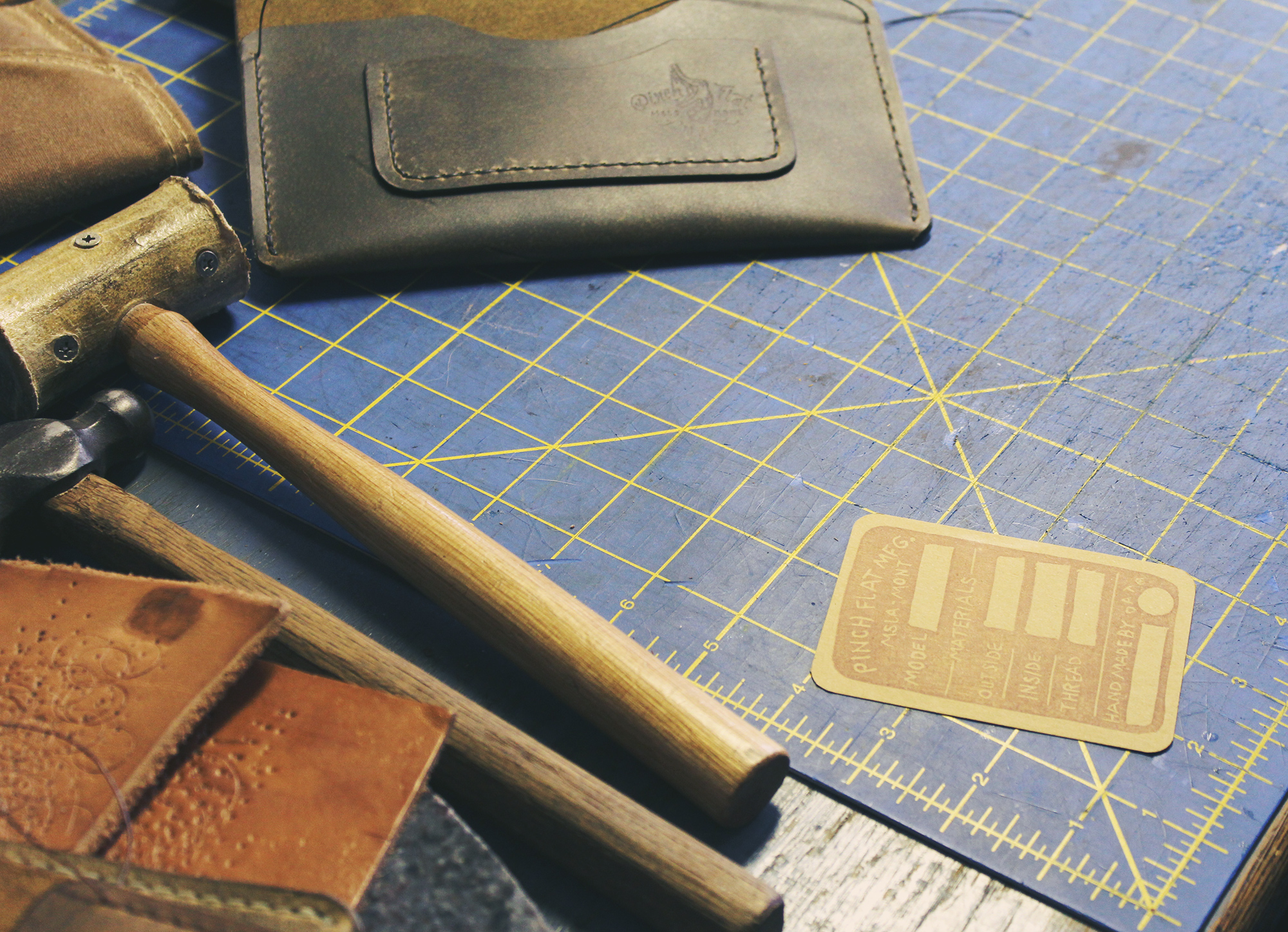 Leather working supplies and wallets